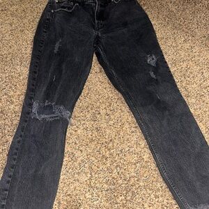 Abercrombie & Fitch Charcoal High-Rise Jeans